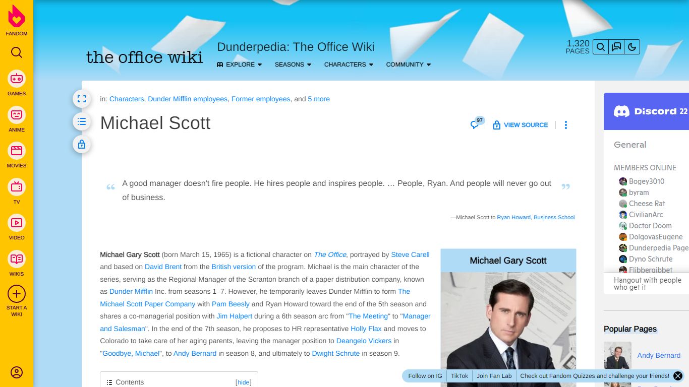 Dunder Mifflin Scranton, Dunderpedia: The Office Wiki